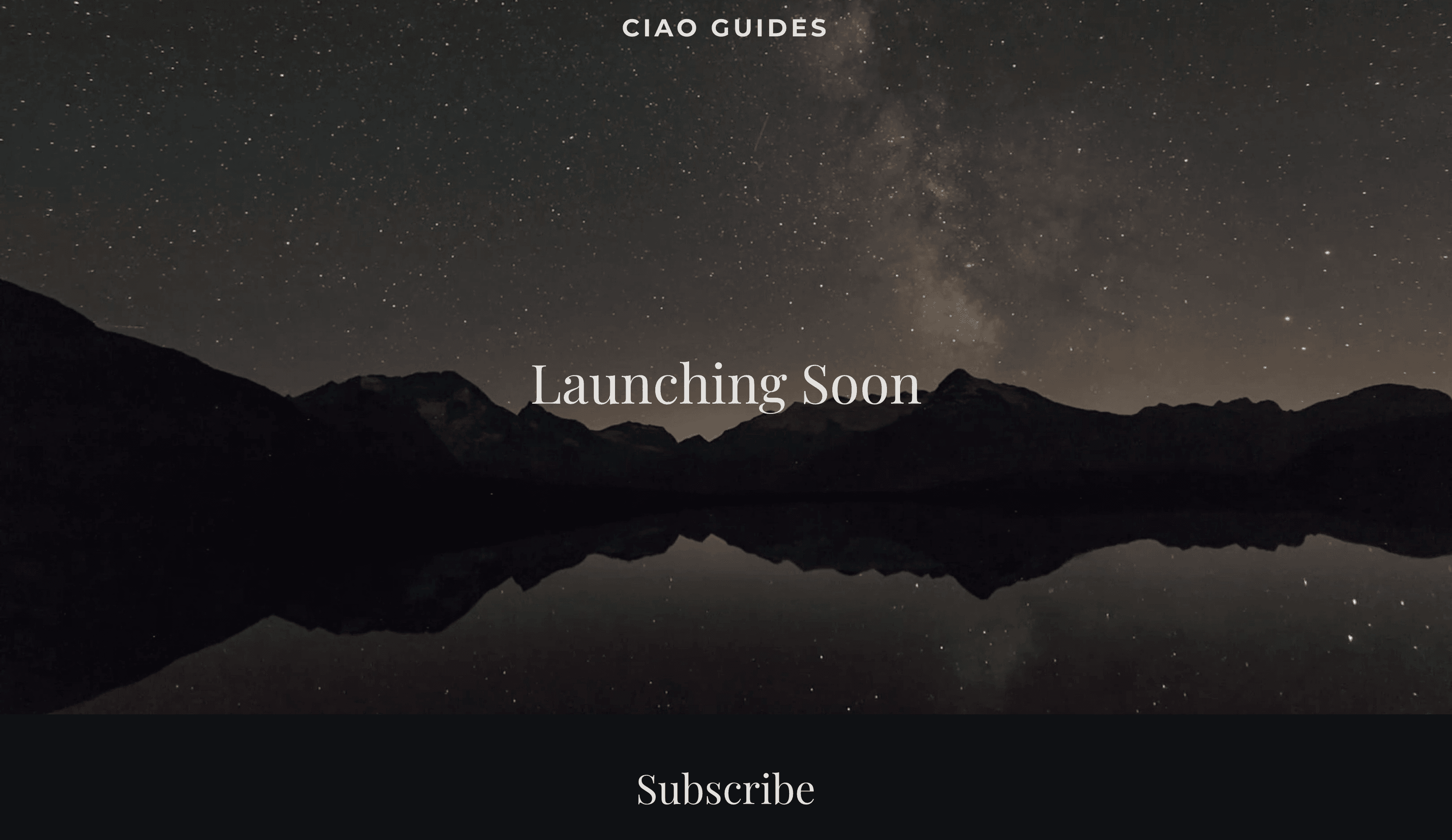 Ciao! Guides site